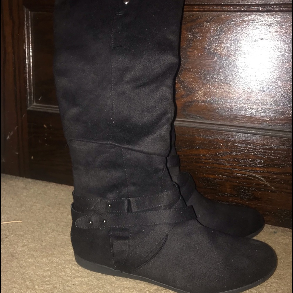 COPY - Black calf high boots